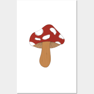 mushroom sticker handmade Posters and Art